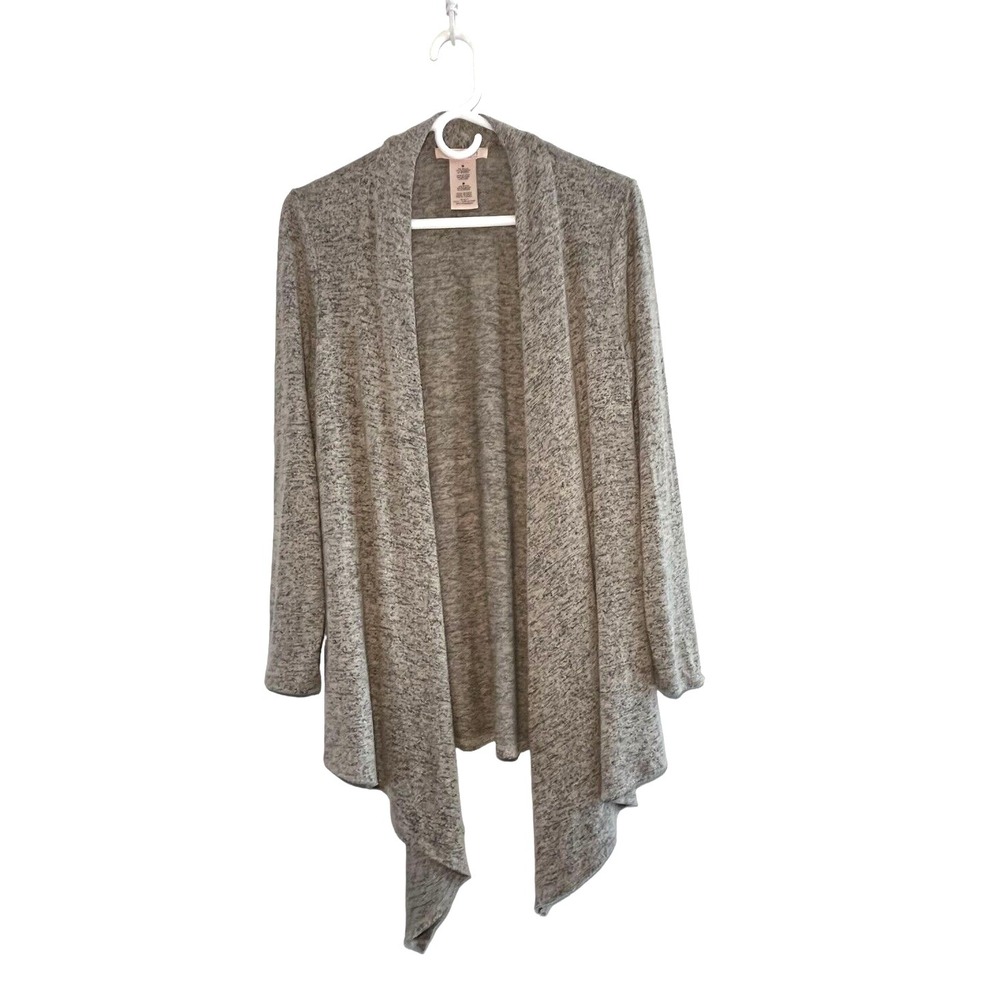 Philosophy Women's Long Sleeve Open Style Cardigan Sweater Size M Gray/Beige